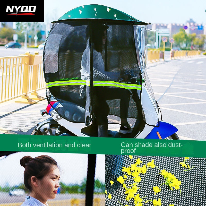 Motorcycle canopy foldable ful - đánh giá và giá Electric Scooter Rain Cover