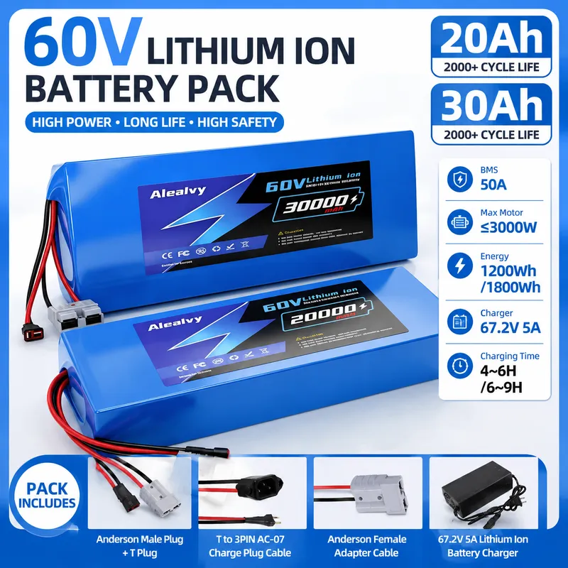  60V 20AH 30AH 21700 Lithium B - đánh giá và giá 60V 30Ah 21700 Battery Pack